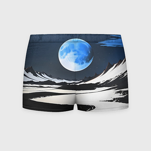 Мужские трусы Синяя луна / 3D-принт – фото 2