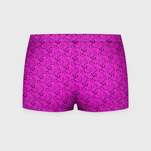 Мужские трусы Ягодная поляна неоновый малиновый / 3D-принт – фото 2