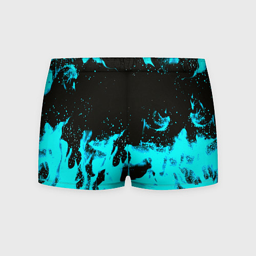 Мужские трусы Monster energy голубой огонь / 3D-принт – фото 2