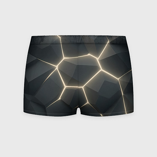 Мужские трусы Объемные серые плиты / 3D-принт – фото 2
