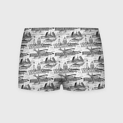 Мужские трусы Питер и корюшка / 3D-принт – фото 2