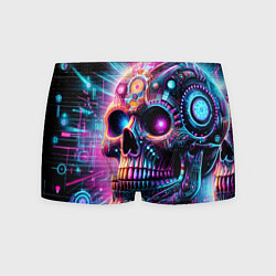 Мужские трусы Neon cyber skull