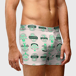 Трусы-боксеры мужские Easter turquoise, цвет: 3D-принт — фото 2