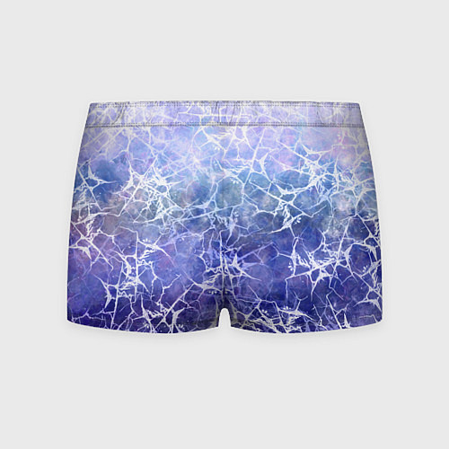 Мужские трусы Абстракция - white web on blue background / 3D-принт – фото 2