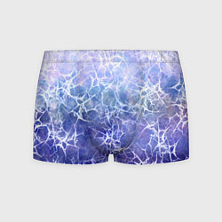 Мужские трусы Абстракция - white web on blue background