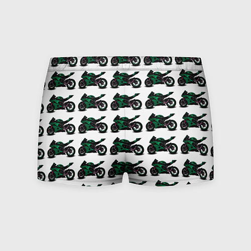 Мужские трусы Motorbike dark green / 3D-принт – фото 2