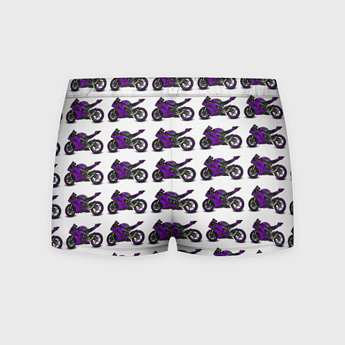 Мужские трусы Motorcycle purple / 3D-принт – фото 2