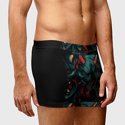 Трусы-боксеры мужские Демоны Они - нейроарт, цвет: 3D-принт — фото 2