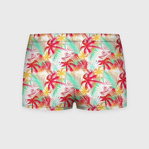 Мужские трусы Palm red yellow / 3D-принт – фото 2