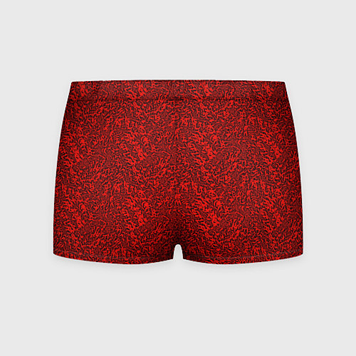 Мужские трусы Красный текстурный хлопьями / 3D-принт – фото 2