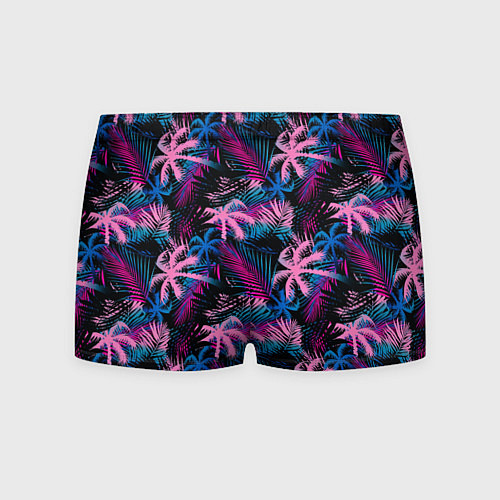 Мужские трусы Palm pink blue pink / 3D-принт – фото 2