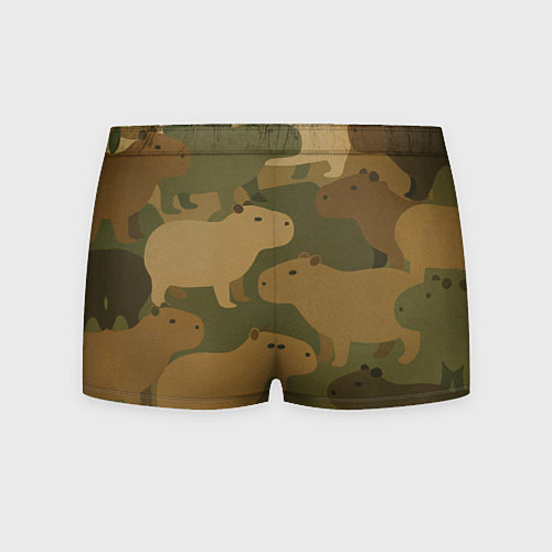 Мужские трусы Капибара - камуфляж / 3D-принт – фото 2