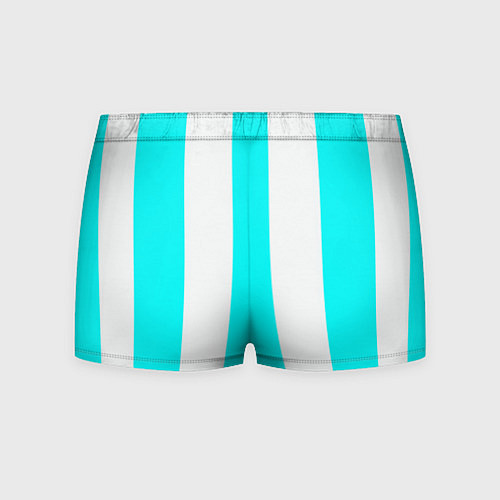 Мужские трусы Color light blue white lines / 3D-принт – фото 2