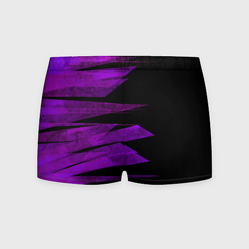 Мужские трусы Color purple black stripes / 3D-принт – фото 2