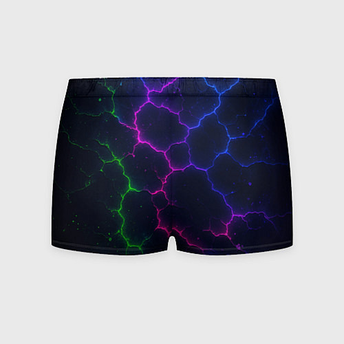 Мужские трусы Неоновый разлом / 3D-принт – фото 2