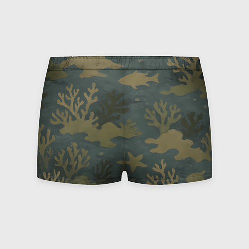 Мужские трусы Подводный камуфляж из рыб / 3D-принт – фото 2