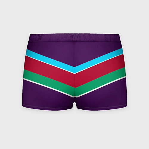 Мужские трусы Фиолетовый с полосами / 3D-принт – фото 2