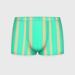 Трусы-боксеры мужские Color blue beige stripes, цвет: 3D-принт
