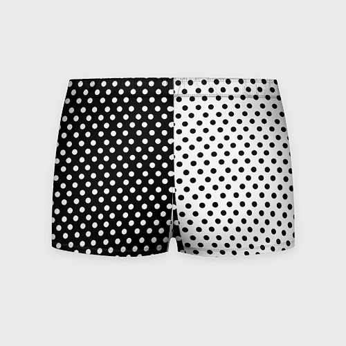Мужские трусы Doom точки черно белые / 3D-принт – фото 2