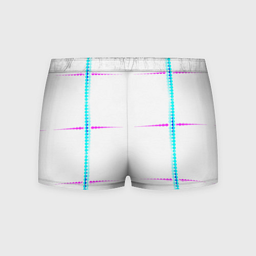 Мужские трусы Color white blue pink stripes / 3D-принт – фото 2
