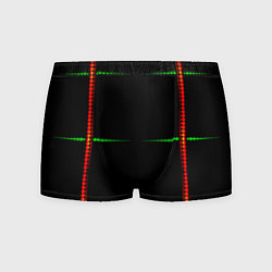 Мужские трусы Color black green orange stripes