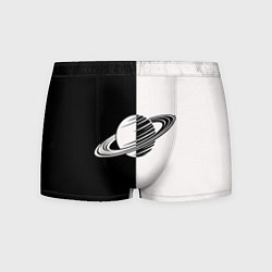 Мужские трусы Сатурн черно-белый