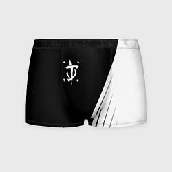 Трусы-боксеры мужские Doom white geometry, цвет: 3D-принт