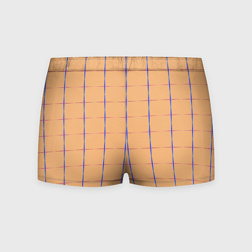 Мужские трусы Color beige blue cross / 3D-принт – фото 2