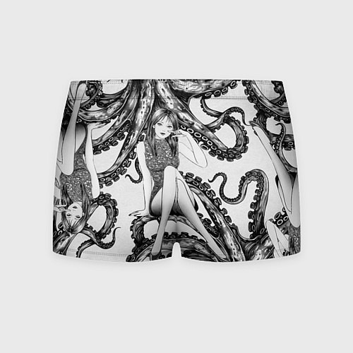 Мужские трусы Junji Ito Death Stranding Tomie and octopus patter / 3D-принт – фото 2