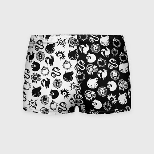 Мужские трусы Doom anime black pattern / 3D-принт – фото 2