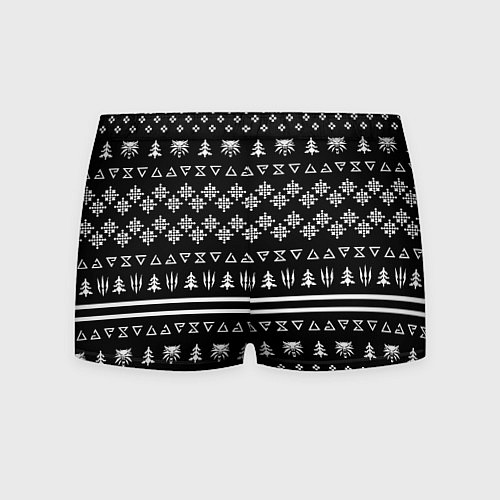 Мужские трусы Doom x witcher pattern / 3D-принт – фото 2