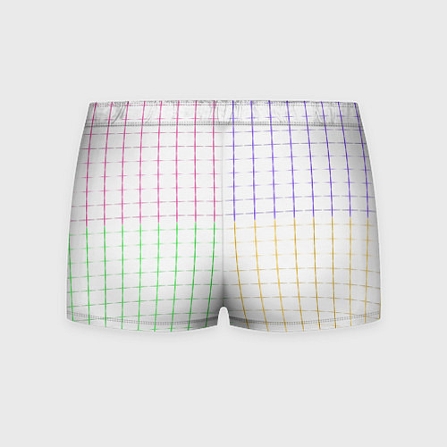 Мужские трусы Color white multicolored stripes / 3D-принт – фото 2