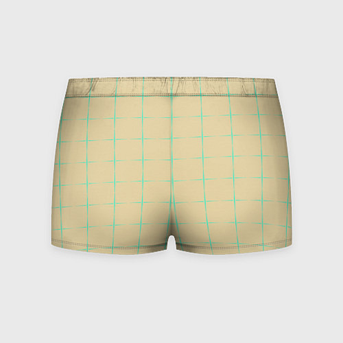 Мужские трусы Color beige green crosses / 3D-принт – фото 2