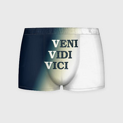 Трусы-боксеры мужские Крылатя фраза vvv - градиент, цвет: 3D-принт