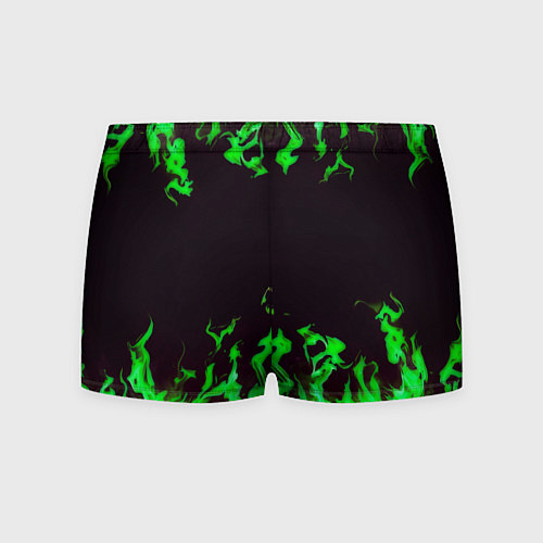 Мужские трусы Doom зелёный огонь / 3D-принт – фото 2