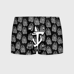 Трусы-боксеры мужские Doom хищник леса, цвет: 3D-принт