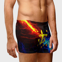 Трусы-боксеры мужские Doom шторм с молниями, цвет: 3D-принт — фото 2