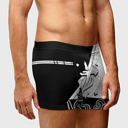 Трусы-боксеры мужские Doom стильная геометрия, цвет: 3D-принт — фото 2