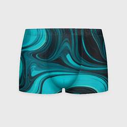 Трусы-боксеры мужские Мраморный малахитовый узор из изумрудных разводов, цвет: 3D-принт