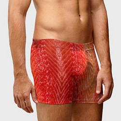 Трусы-боксеры мужские Лосось филе текстура, цвет: 3D-принт — фото 2