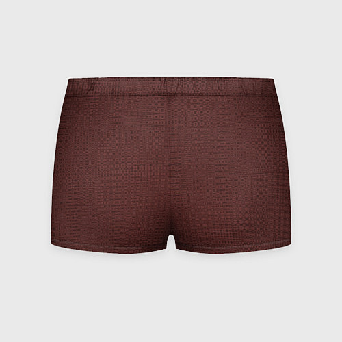 Мужские трусы Красно-коричневый махагон текстурированный однотон / 3D-принт – фото 2