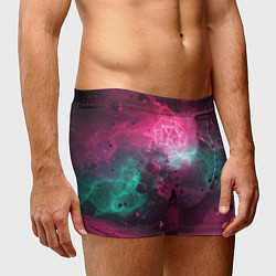 Трусы-боксеры мужские Космическая абстракция с геометрическими фигурами, цвет: 3D-принт — фото 2