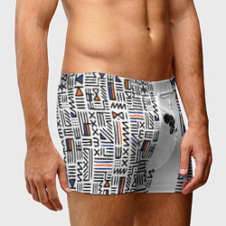 Трусы-боксеры мужские Африканский узор, цвет: 3D-принт — фото 2