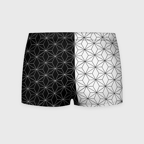 Мужские трусы Borussia geometry black steel / 3D-принт – фото 2