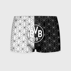 Трусы-боксеры мужские Borussia geometry black steel, цвет: 3D-принт