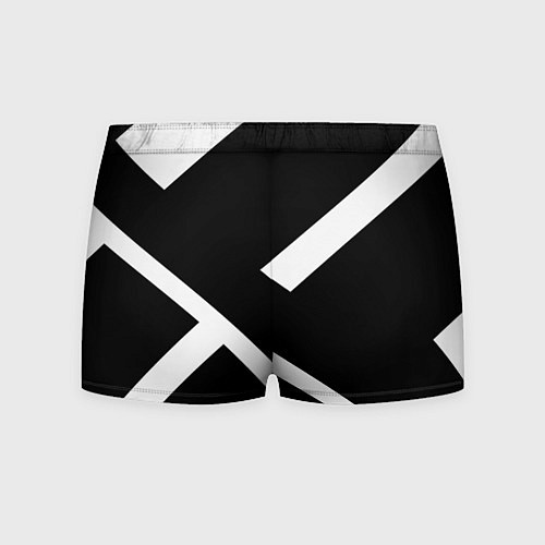 Мужские трусы Borussia black geometry / 3D-принт – фото 2