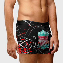 Трусы-боксеры мужские Liverpool штрихи красок, цвет: 3D-принт — фото 2