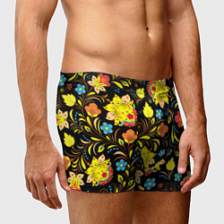 Трусы-боксеры мужские Хохлома узор, цвет: 3D-принт — фото 2