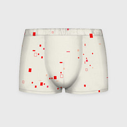 Мужские трусы Color white red shapes