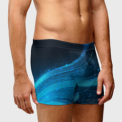 Трусы-боксеры мужские Абстракция волнистых линий, цвет: 3D-принт — фото 2